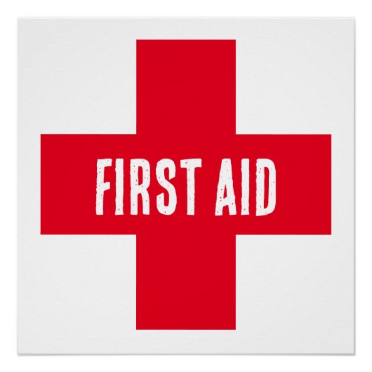 Poster - EHBO Rode Kruis (Voorkant)