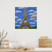 Poster Eiffeltoren (Keuken)