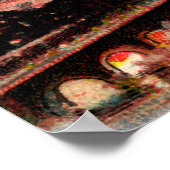 Poster Eiffeltoren verbranden (Hoek)