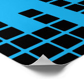 Poster eigen naam muziekillustratie (Hoek)