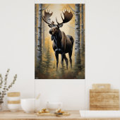 Poster | eland | Schilderstijl (Keuken)