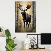 Poster | eland | Schilderstijl (Thuiskantoor)