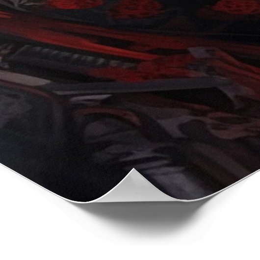 Poster Elegant vrouw van de weg (Hoek)