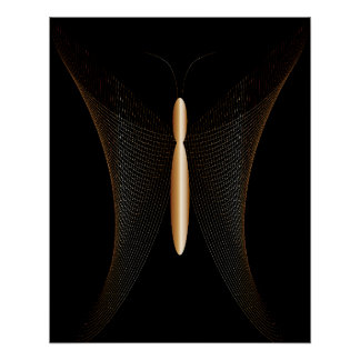 Póster elegante de mariposa abstracta perfect poster