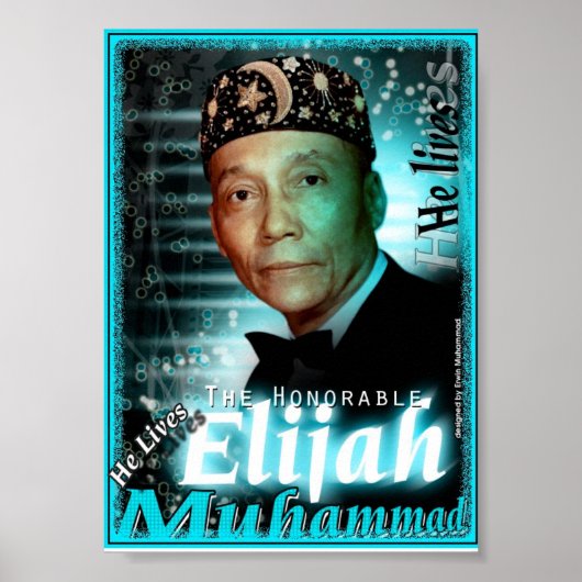 Poster: Elijah Muhammad Lives Poster (Voorkant)