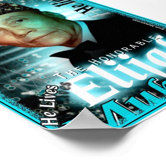 Poster: Elijah Muhammad Lives Poster (Hoek)
