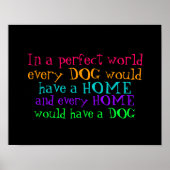 poster elk huis moet een hond hebben (Voorkant)