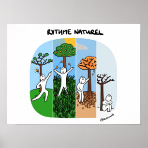 Poster "Elk seizoen zijn energie"