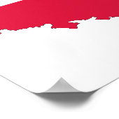 Poster Emblem Map Polen (Hoek)