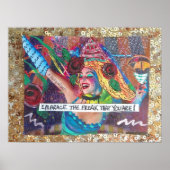 POSTER-EMBRACE HET FREAK DAT JE BENT. POSTER (Voorkant)