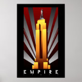 Poster - Empire State Building Art Deco (Voorkant)