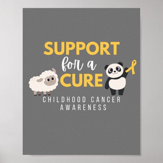 poster en afdrukken voor het genezen van kinderkan (Voorkant)