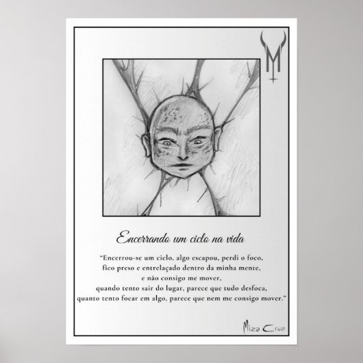poster "Encerrando um ciclo na vida" (Voorkant)