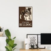 Poster Engelse Bulldog (Thuiskantoor)