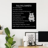 Poster Engelse Bulldog Lovers (Thuiskantoor)