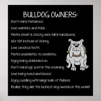 Poster Engelse Bulldog Lovers