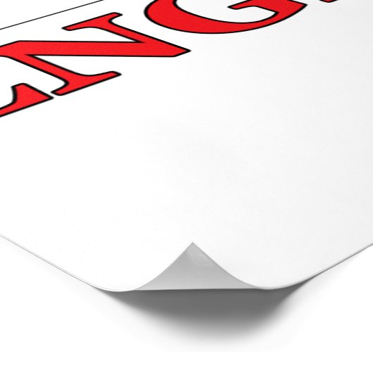 Poster Engelse cricket Player (Hoek)