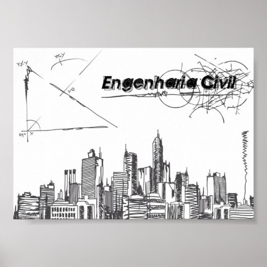 Poster Engenharia Civil (Voorkant)