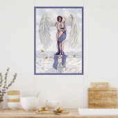 Poster Eros en Psyche (Keuken)