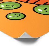 Poster erwten en wortelen (Hoek)