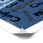 Poster espiritual superar miedo culpa excusas (Hoek)