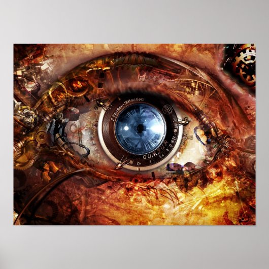 Poster EYE TECH STEAMPUNK (Voorkant)