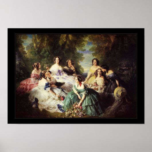 Poster Famous  Winterhalter Eugenie 1855 (Voorkant)