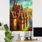 Poster Fantasy Digital Art #03 (Thuiskantoor)