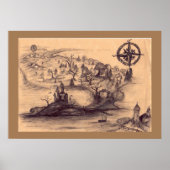 Poster Fantasy Land Map (Voorkant)