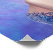 Poster Fantasy wintervrouw, mooie sneeuwkoningin (Hoek)