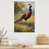 Poster | fazant | Olieverfstijl (Keuken)