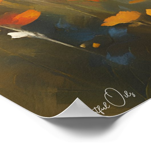 Poster | fazant | Olieverfstijl (Hoek)