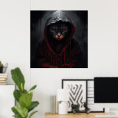 Poster Fearful Feline (Thuiskantoor)