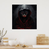 Poster Fearful Feline (Keuken)