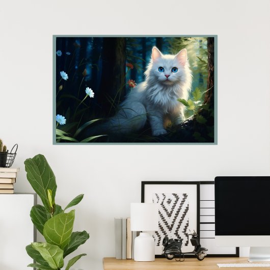 Poster Fearless Forest Felines (Thuiskantoor)