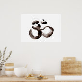 Poster featuring a mindfulness Om (Aum) motif (Keuken)
