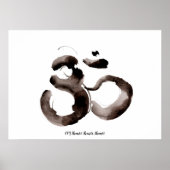 Poster featuring a mindfulness Om (Aum) motif (Voorkant)