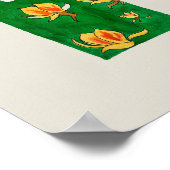 Poster featuring green and gold Japanese nagajuban (Hoek)