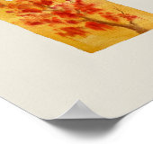 Poster featuring red and yellow Japanese nagajuban (Hoek)