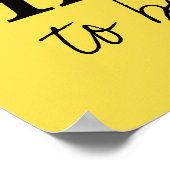 poster felgeel (Hoek)