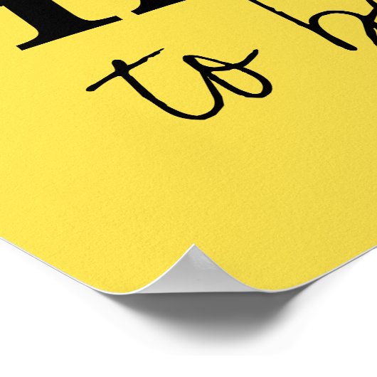 poster felgeel (Hoek)