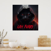 Poster Feliene terreur (Keuken)