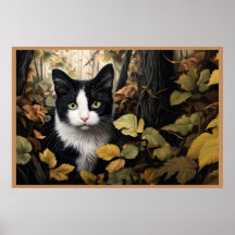 Poster Feline Adventures in the Forest