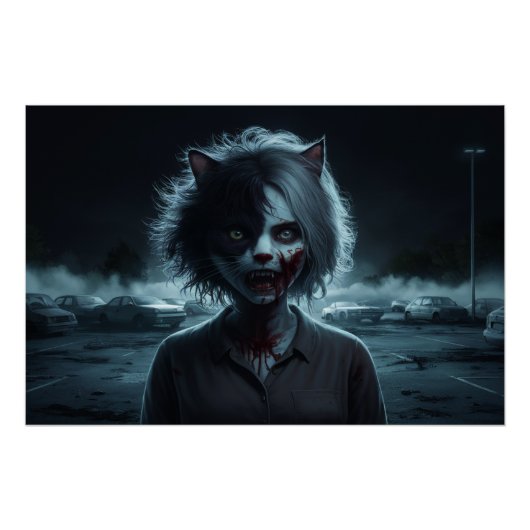 Poster Femme Chat 02 (Voorkant)