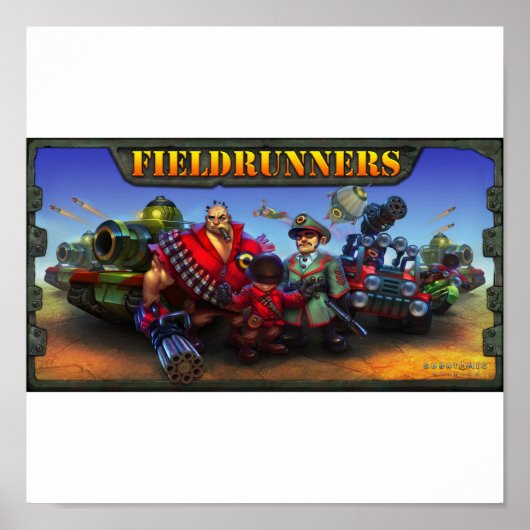 Poster Fieldrunners (Voorkant)