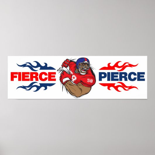 Poster Fierce Pierce (Voorkant)