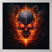 Poster Fiery Death's Head (Voorkant)