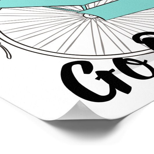 Poster  fiets en offerte (Hoek)