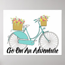 Poster fiets en offerte