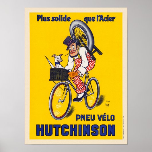 Poster  fiets Frankrijk (Voorkant)
